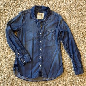 Mossimo chambray button down blouse